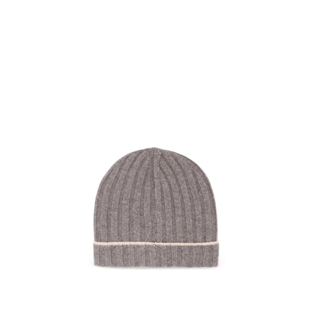 Brunello Cucinelli Men Brunello Cucinelli Men Cashmere Rib Knit Beanie